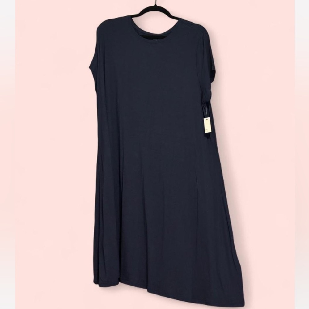 Navy Blue T-Shirt Dress